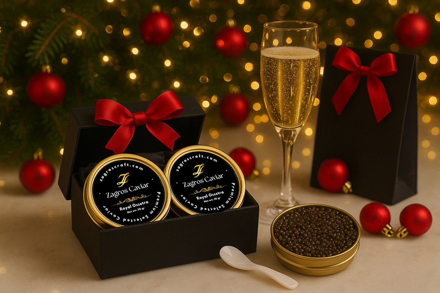 Christmas Trio – 30g + 10g + Spoon in Gift Box
